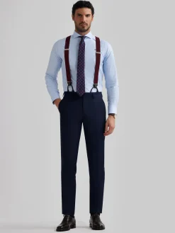 Trajes|Trajes-Alvaro Moreno PANTALON FIL A FIL Azul Marino