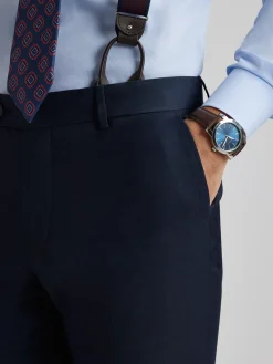 Trajes|Trajes-Alvaro Moreno PANTALON FIL A FIL Azul Marino