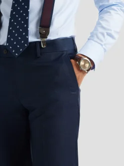 Trajes|Trajes-Alvaro Moreno PANTALON FIL A FIL Azul Marino