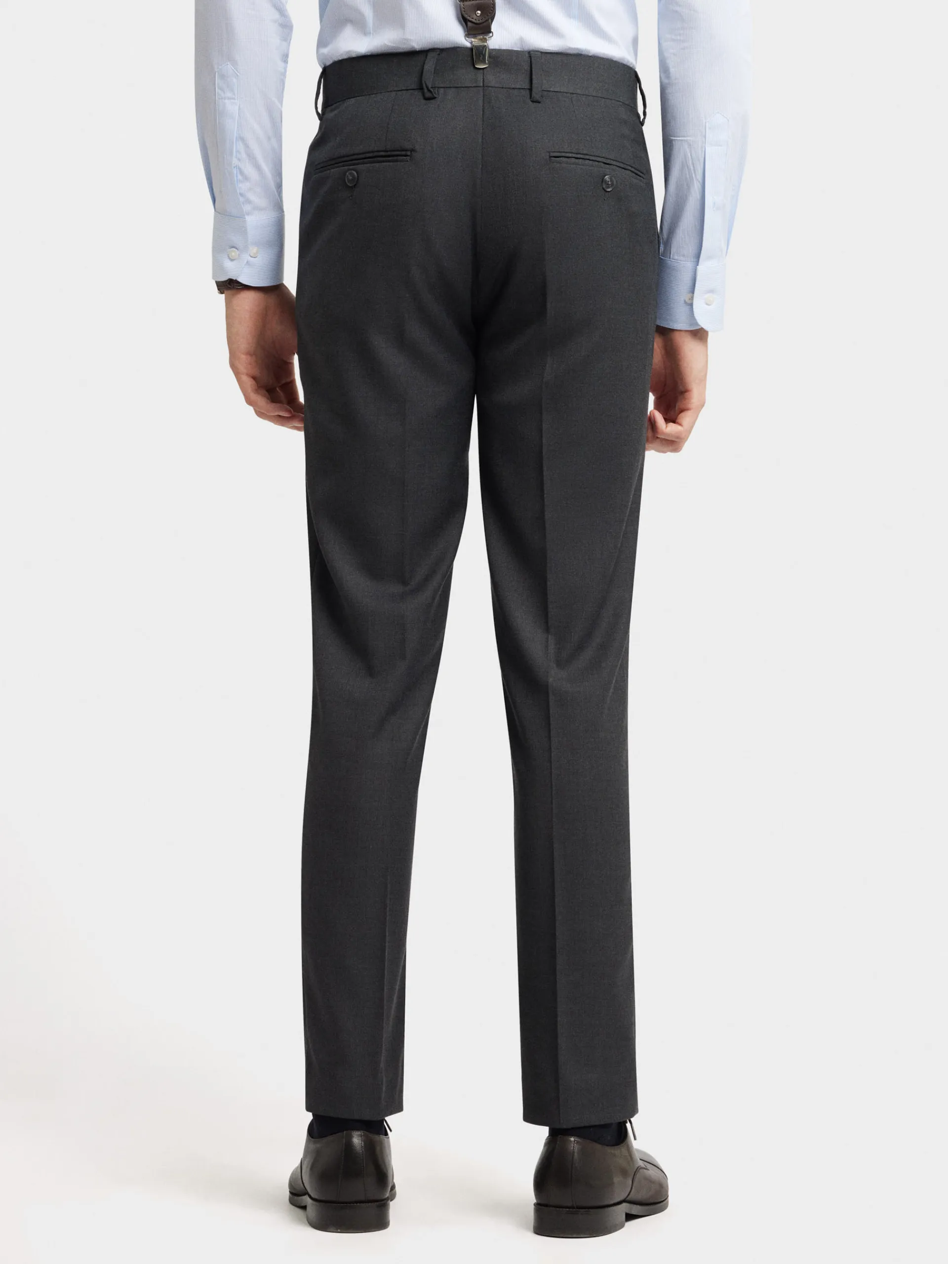 Trajes|Trajes-Alvaro Moreno PANTALON FIL A FIL CRUZADO Gris