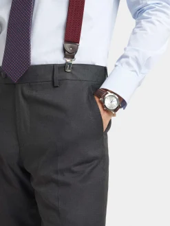 Trajes|Trajes-Alvaro Moreno PANTALON FIL A FIL CRUZADO Gris