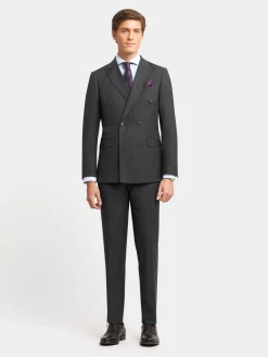 Trajes|Trajes-Alvaro Moreno PANTALON FIL A FIL CRUZADO Gris