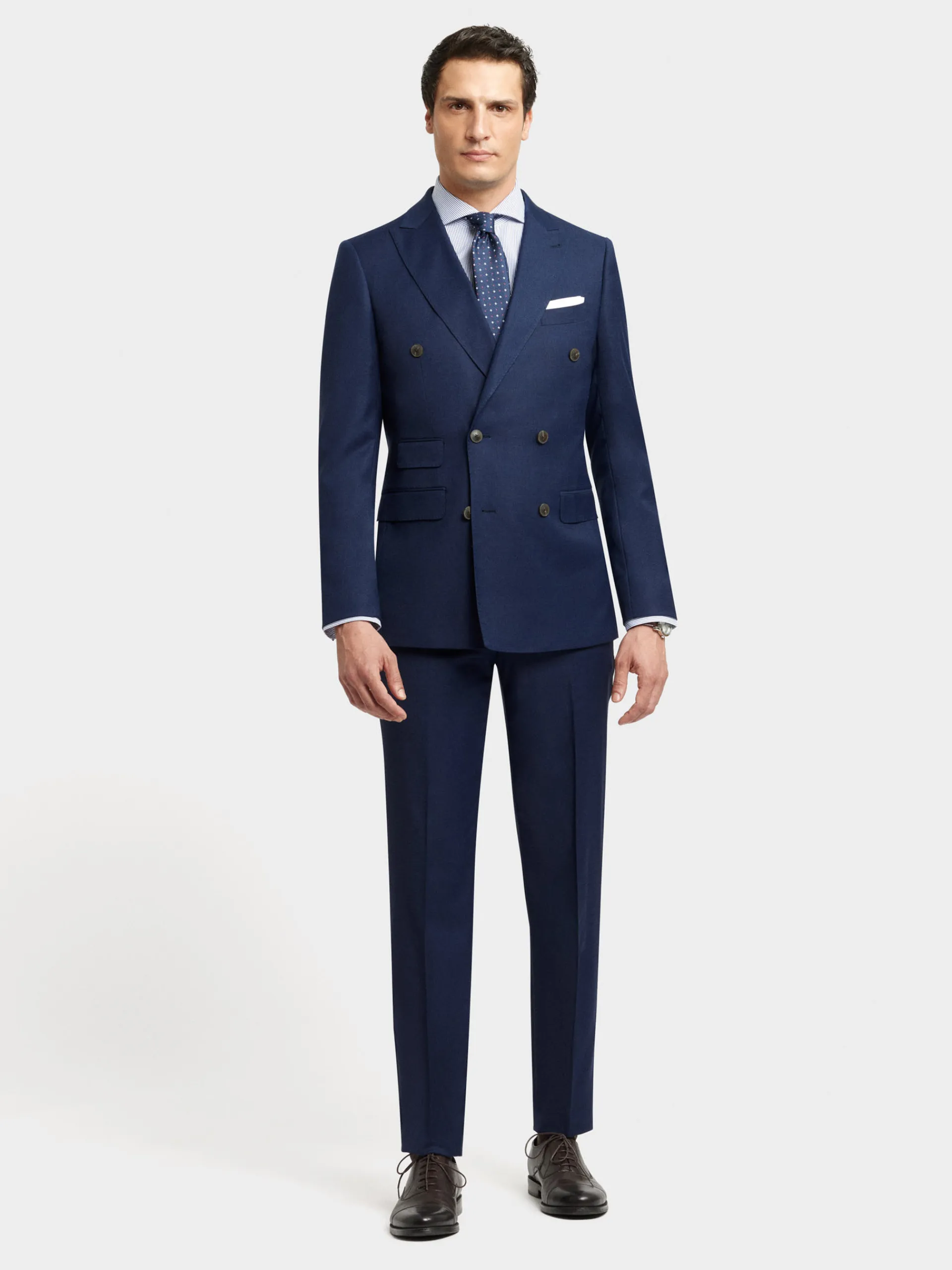 Trajes|Trajes-Alvaro Moreno PANTALON FIL A FIL CRUZADO Azul Marino