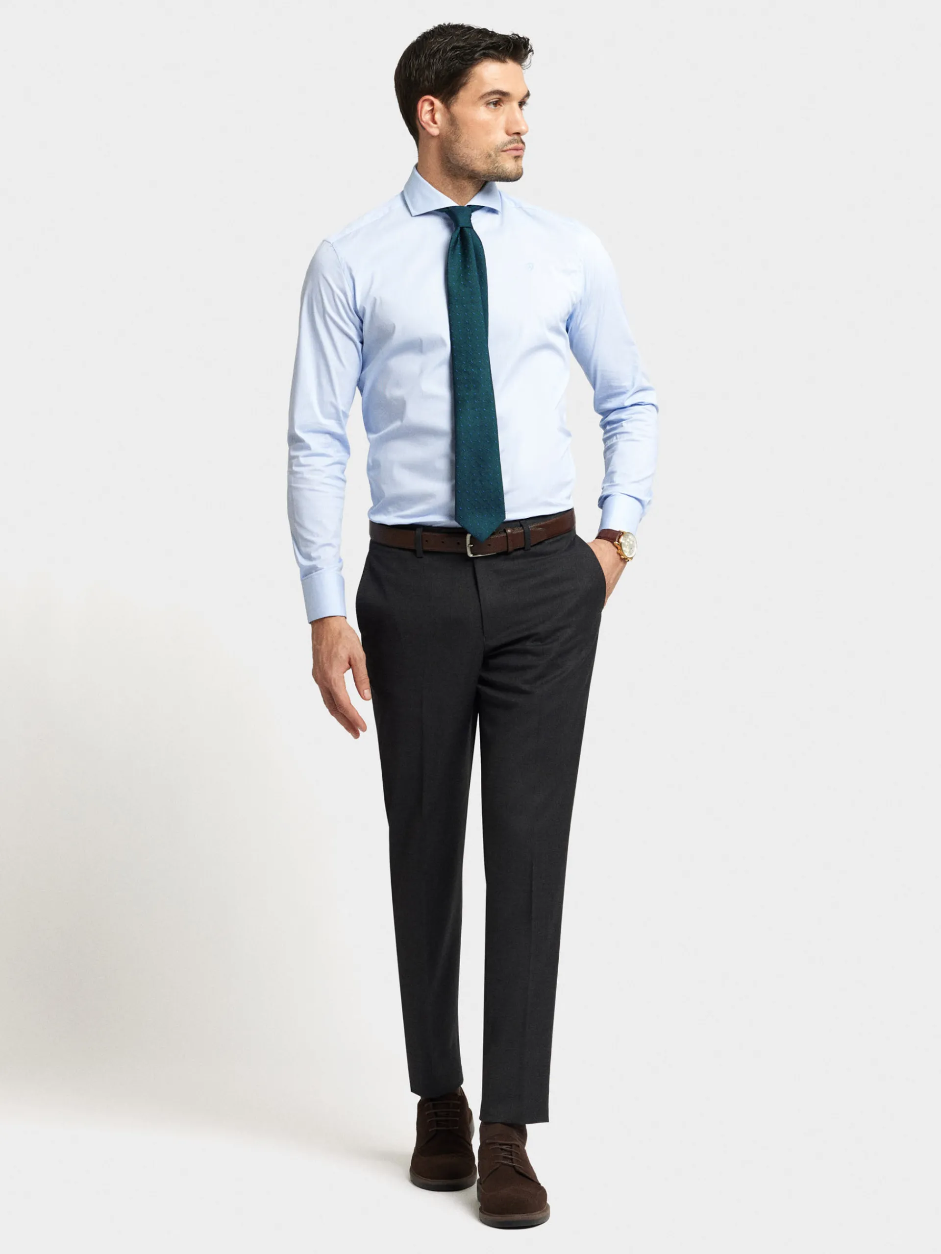 Trajes|Trajes-Alvaro Moreno PANTALON FIL A FIL Gris