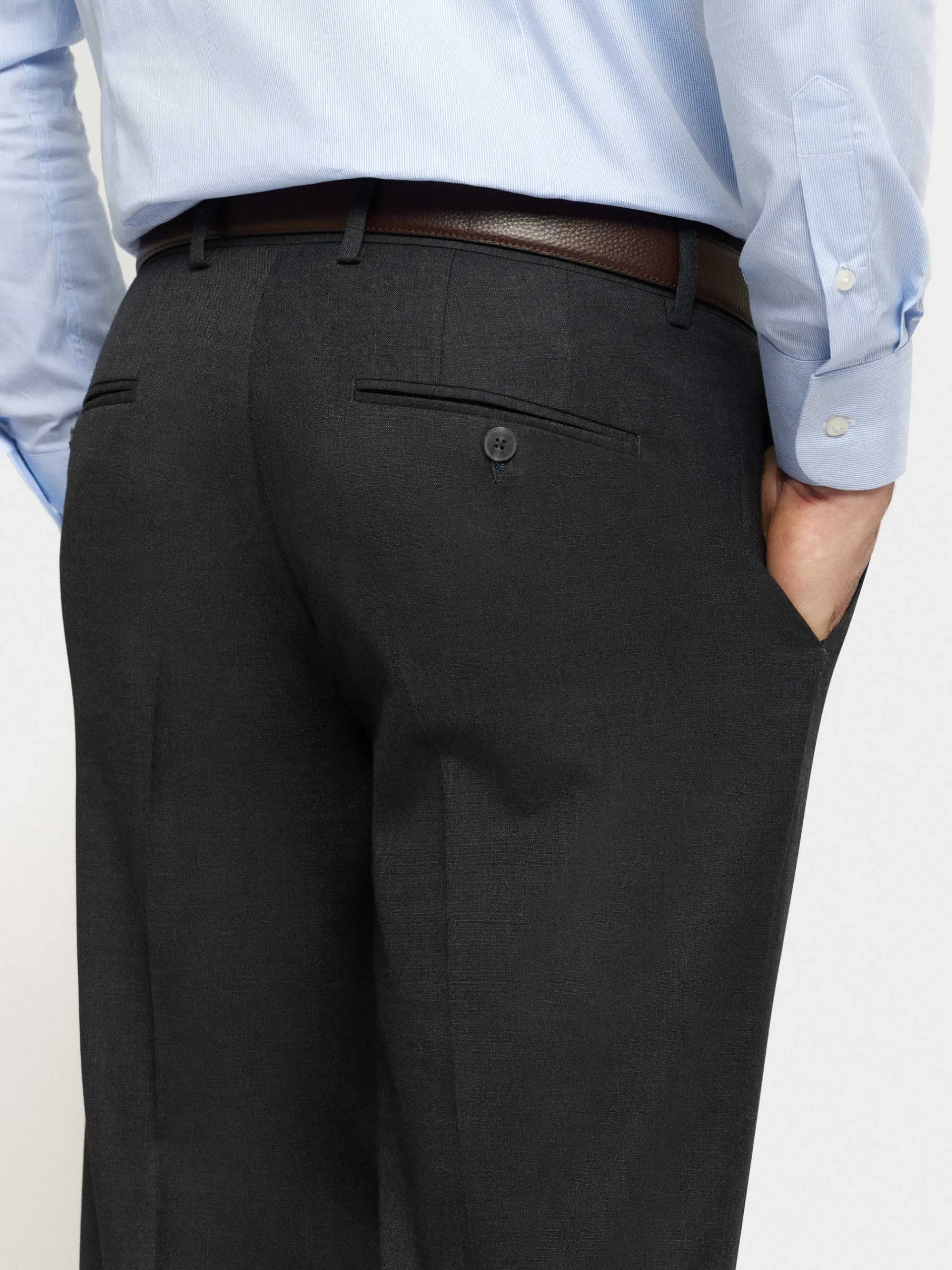 Trajes|Trajes-Alvaro Moreno PANTALON FIL A FIL Gris