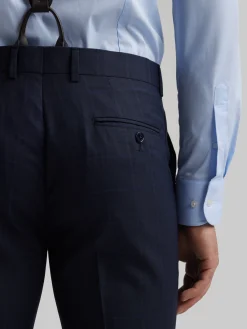 Trajes|Trajes-Alvaro Moreno PANTALON FINESTRA SLIM Azul Marino