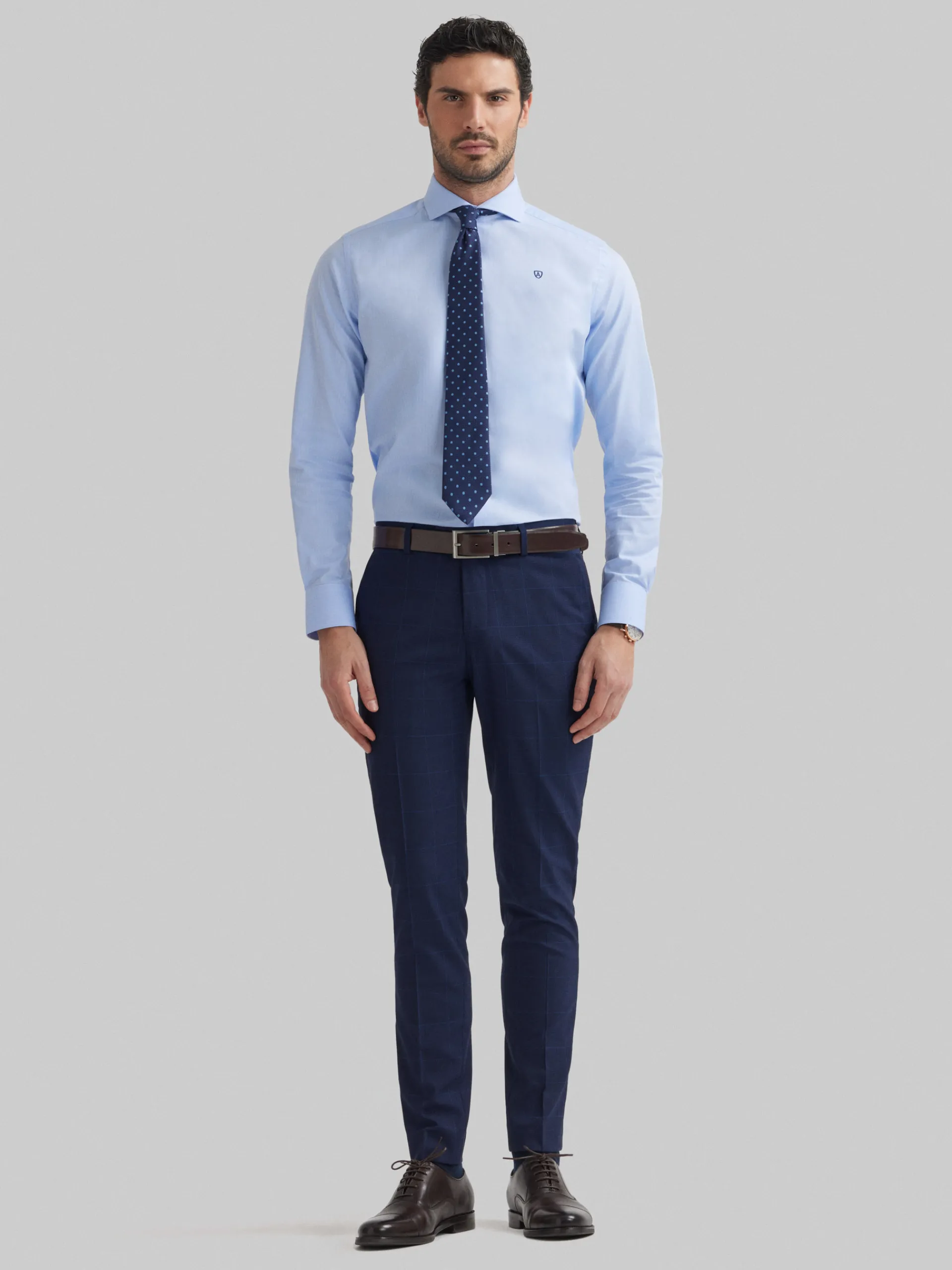 Trajes|Trajes-Alvaro Moreno PANTALON GALES SLIM Azul Marino
