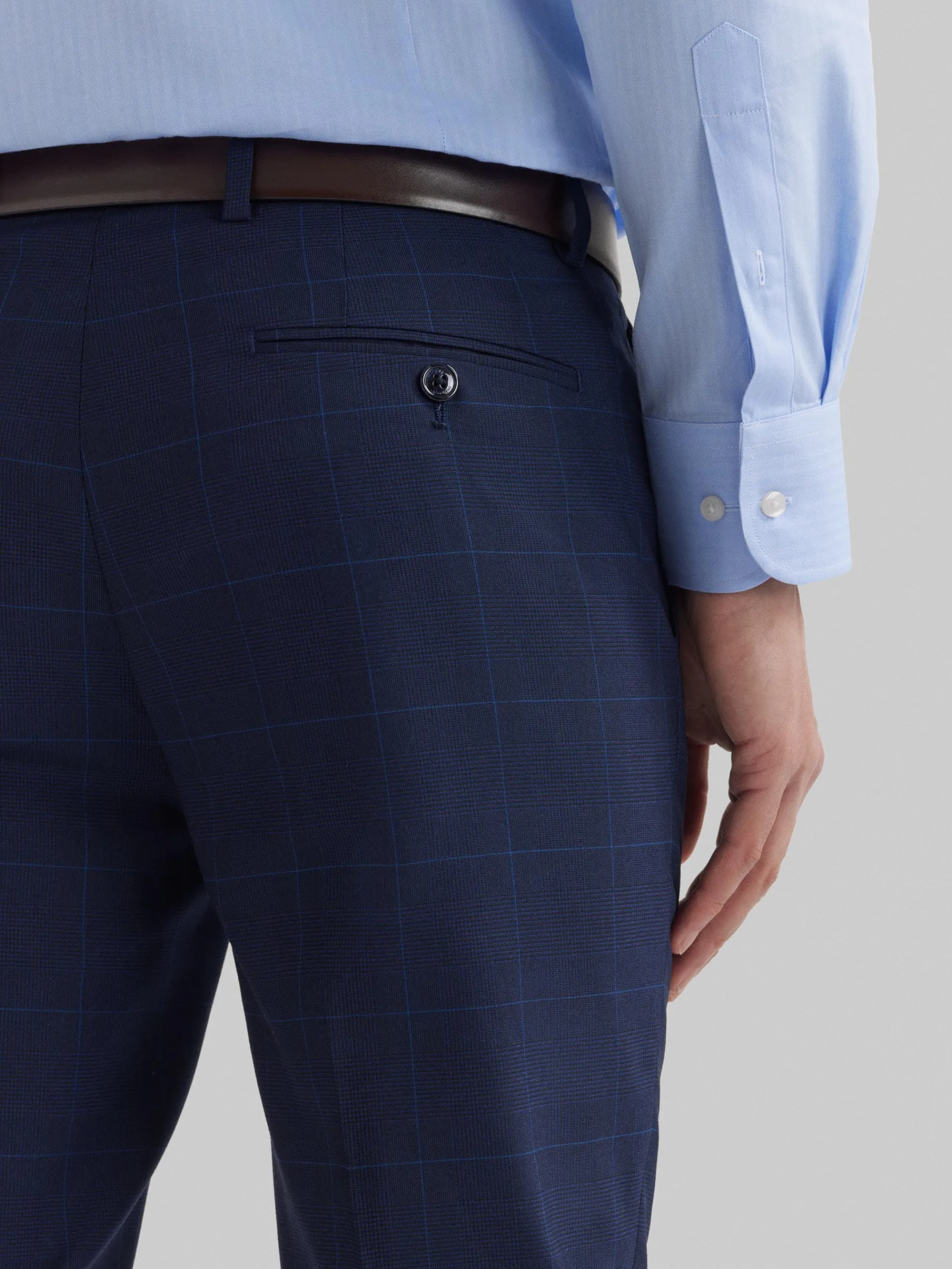 Trajes|Trajes-Alvaro Moreno PANTALON GALES SLIM Azul Marino
