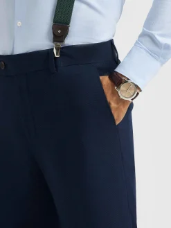 Trajes|Trajes-Alvaro Moreno PANTALON MICRO BIRD Azul Marino