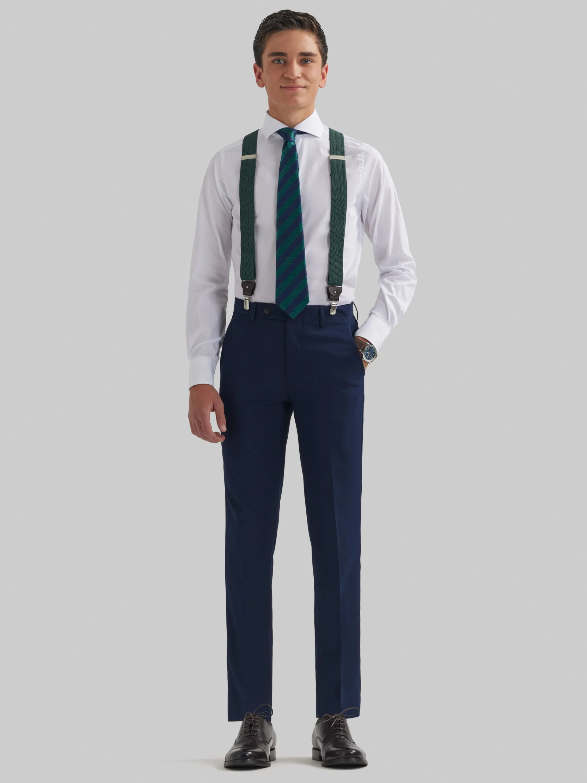 Trajes|Trajes - Vestir-Alvaro Moreno PANTALON MICRO CADETE Azul Marino