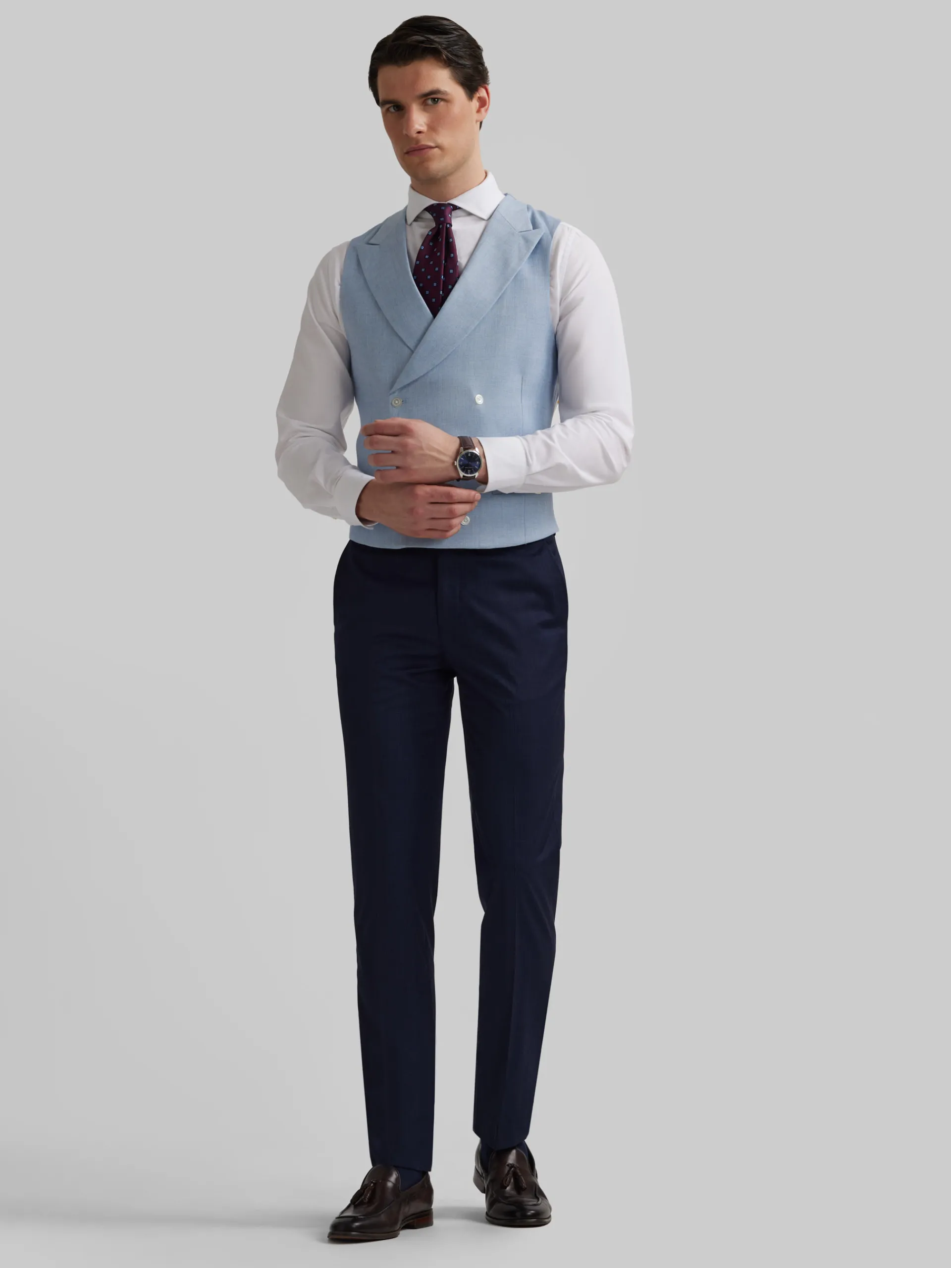 Trajes|Trajes-Alvaro Moreno PANTALON MILANO GALES Azul Marino