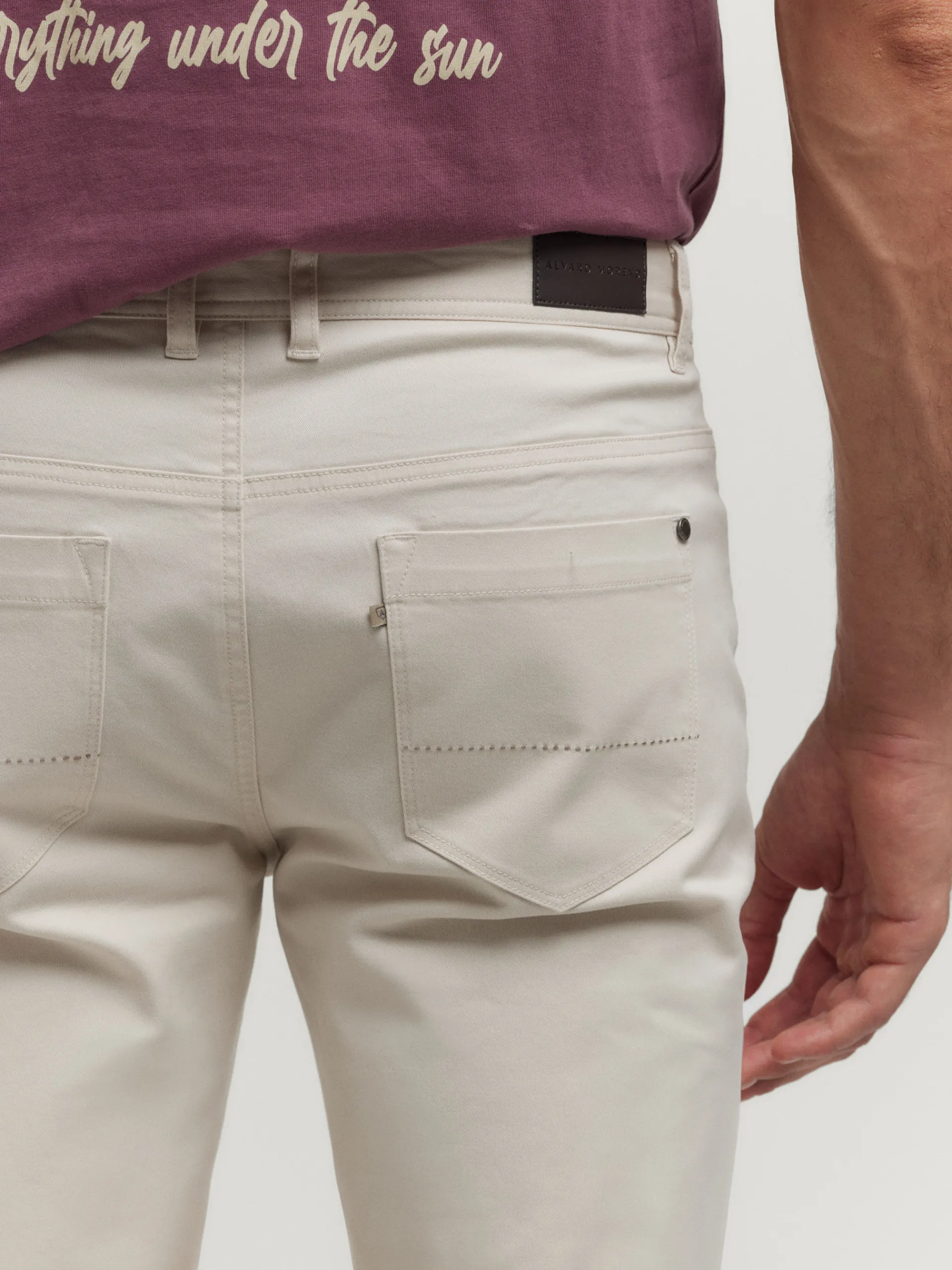 Teen|Casual-Alvaro Moreno PANTALON PIC PIC Crudo