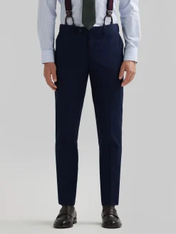 Trajes|Trajes-Alvaro Moreno PANTALON PLAIN SLIM Azul Marino