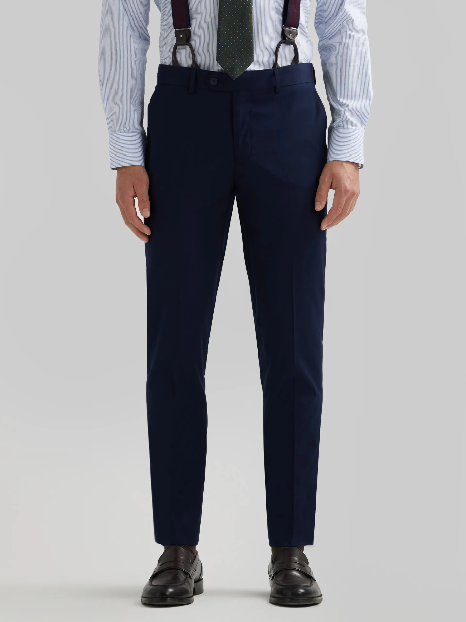 Trajes|Trajes-Alvaro Moreno PANTALON PLAIN SLIM Azul Marino