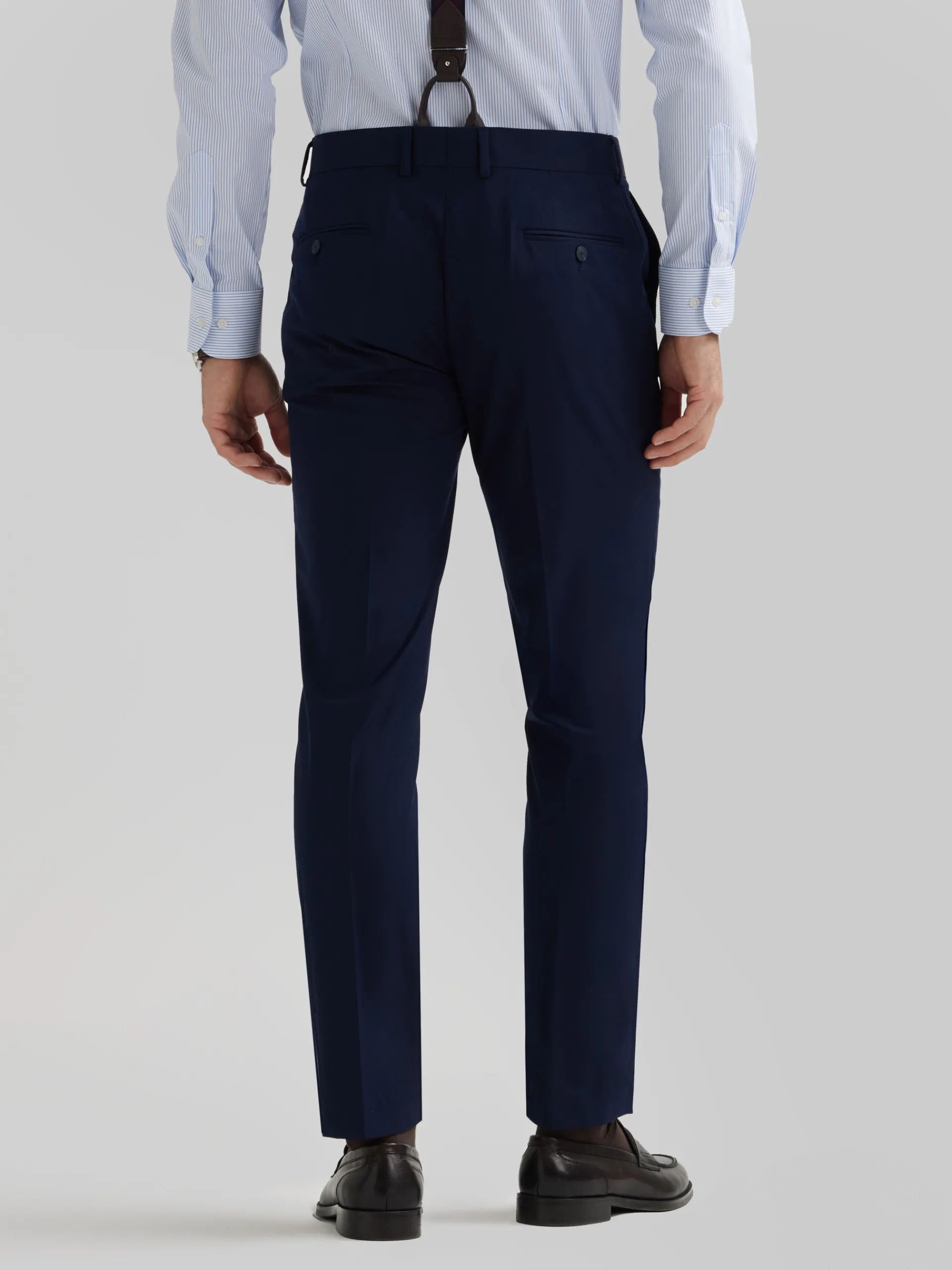 Trajes|Trajes-Alvaro Moreno PANTALON PLAIN SLIM Azul Marino
