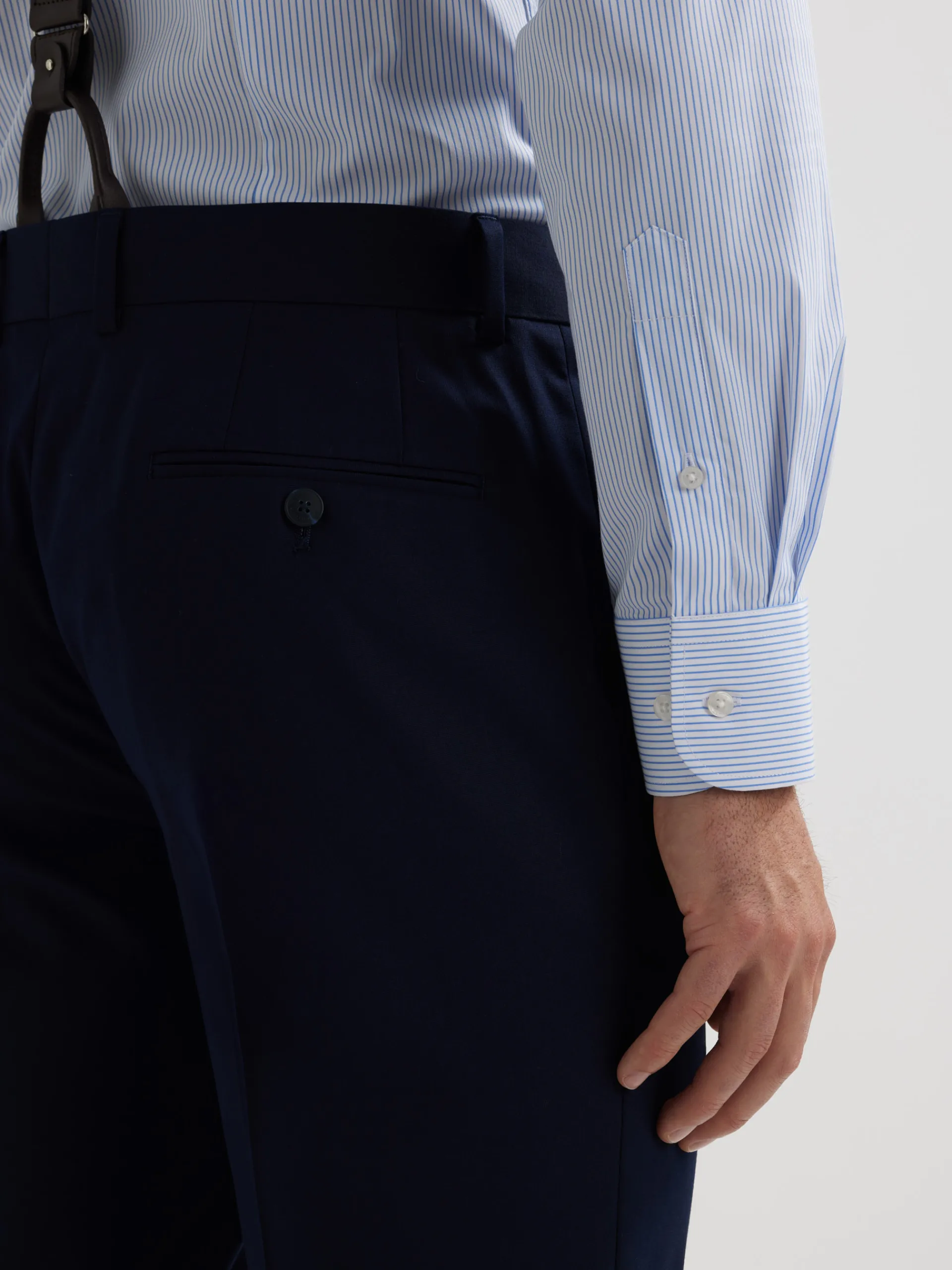 Trajes|Trajes-Alvaro Moreno PANTALON PLAIN SLIM Azul Marino