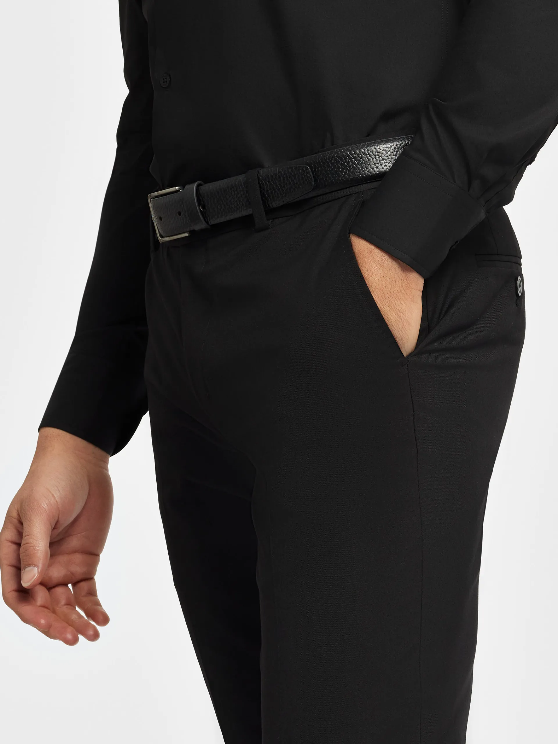 Trajes|Trajes-Alvaro Moreno PANTALON TWILL Negro