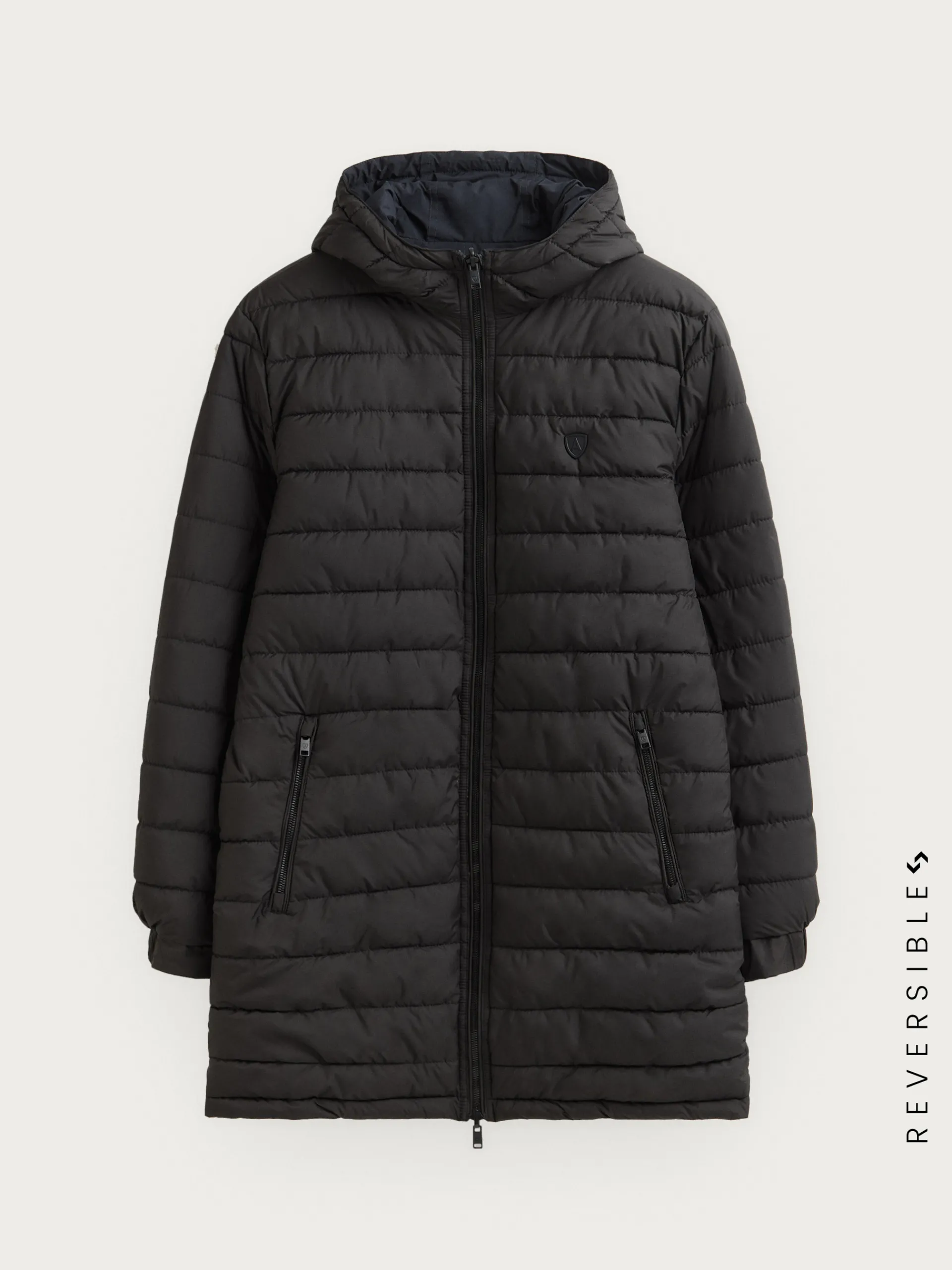 Cazadoras Y Parkas-Alvaro Moreno PARKA RATCHED REVERSIBLE | MARRÓN Azul Marino