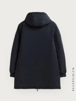 Cazadoras Y Parkas-Alvaro Moreno PARKA RATCHED REVERSIBLE | MARRÓN Azul Marino