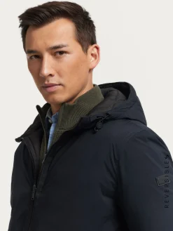 Cazadoras Y Parkas-Alvaro Moreno PARKA RATCHED REVERSIBLE | MARRÓN Azul Marino