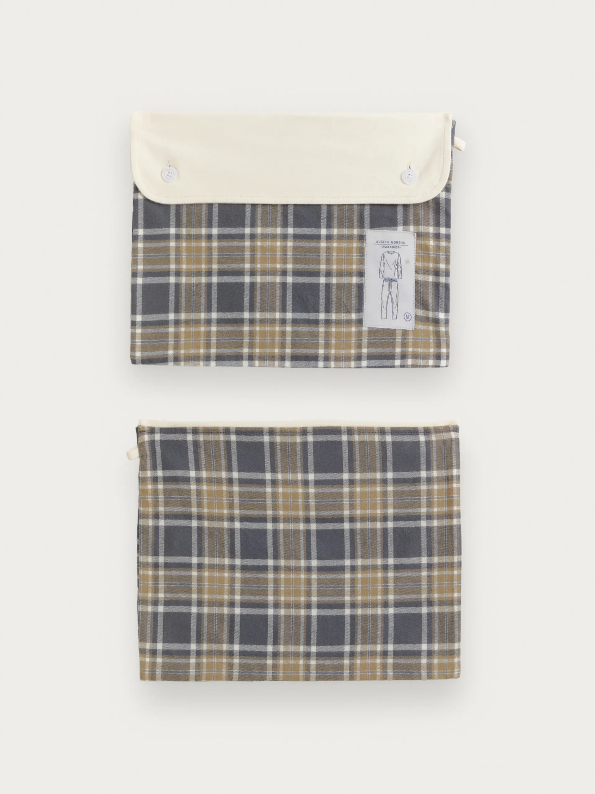 Pijamas-Alvaro Moreno PIJAMA FRANELA CUADROS Crudo