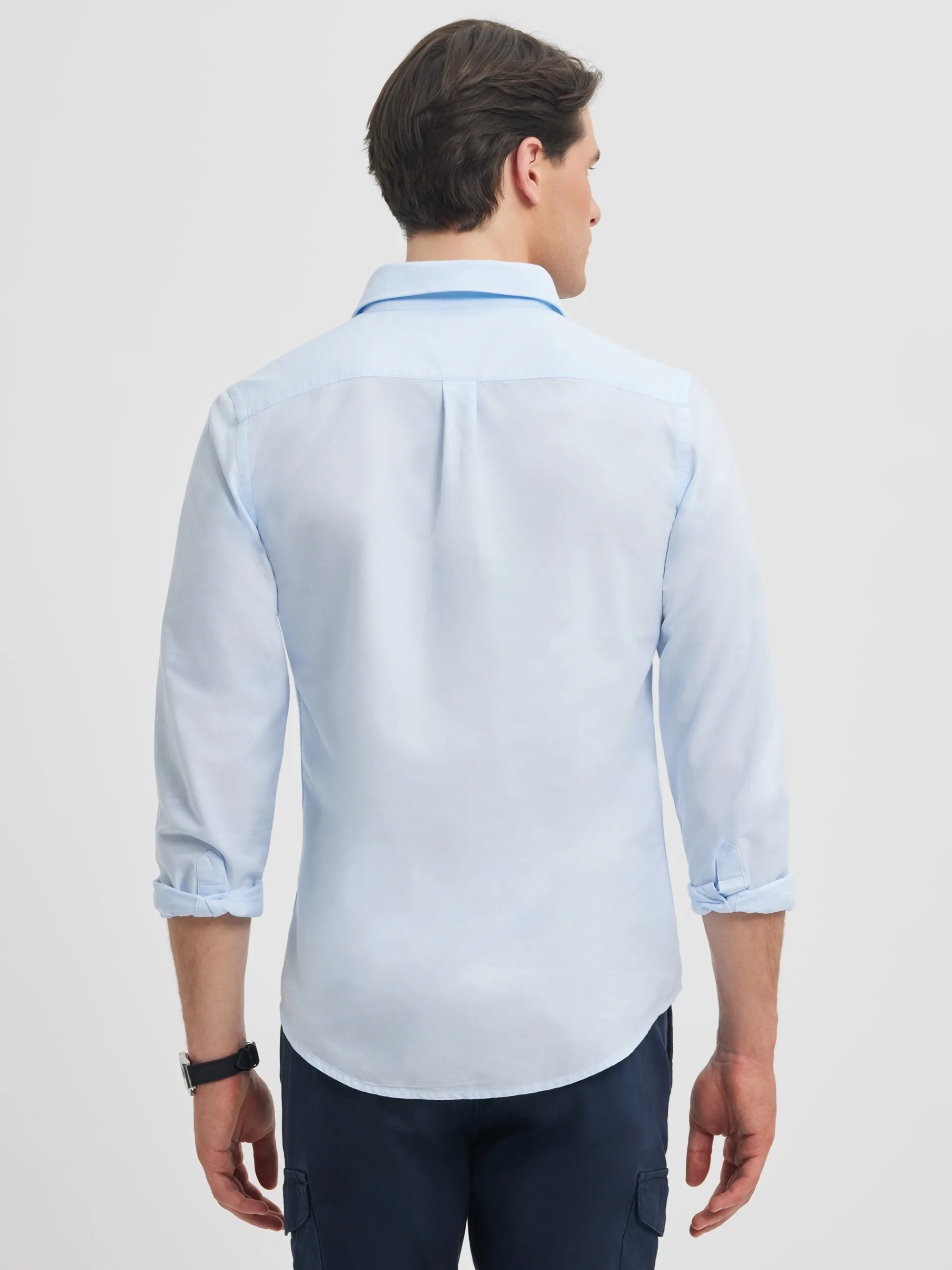 Casual-Alvaro Moreno POLERA PIN POINT Celeste