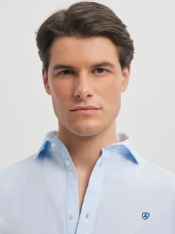 Casual-Alvaro Moreno POLERA PIN POINT Celeste