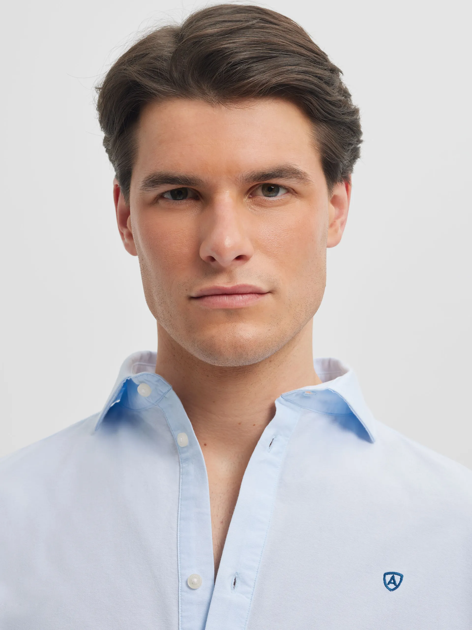 Casual-Alvaro Moreno POLERA PIN POINT Celeste