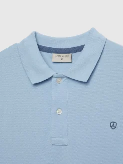 Polos Y Poleras-Alvaro Moreno POLO BASIC Celeste