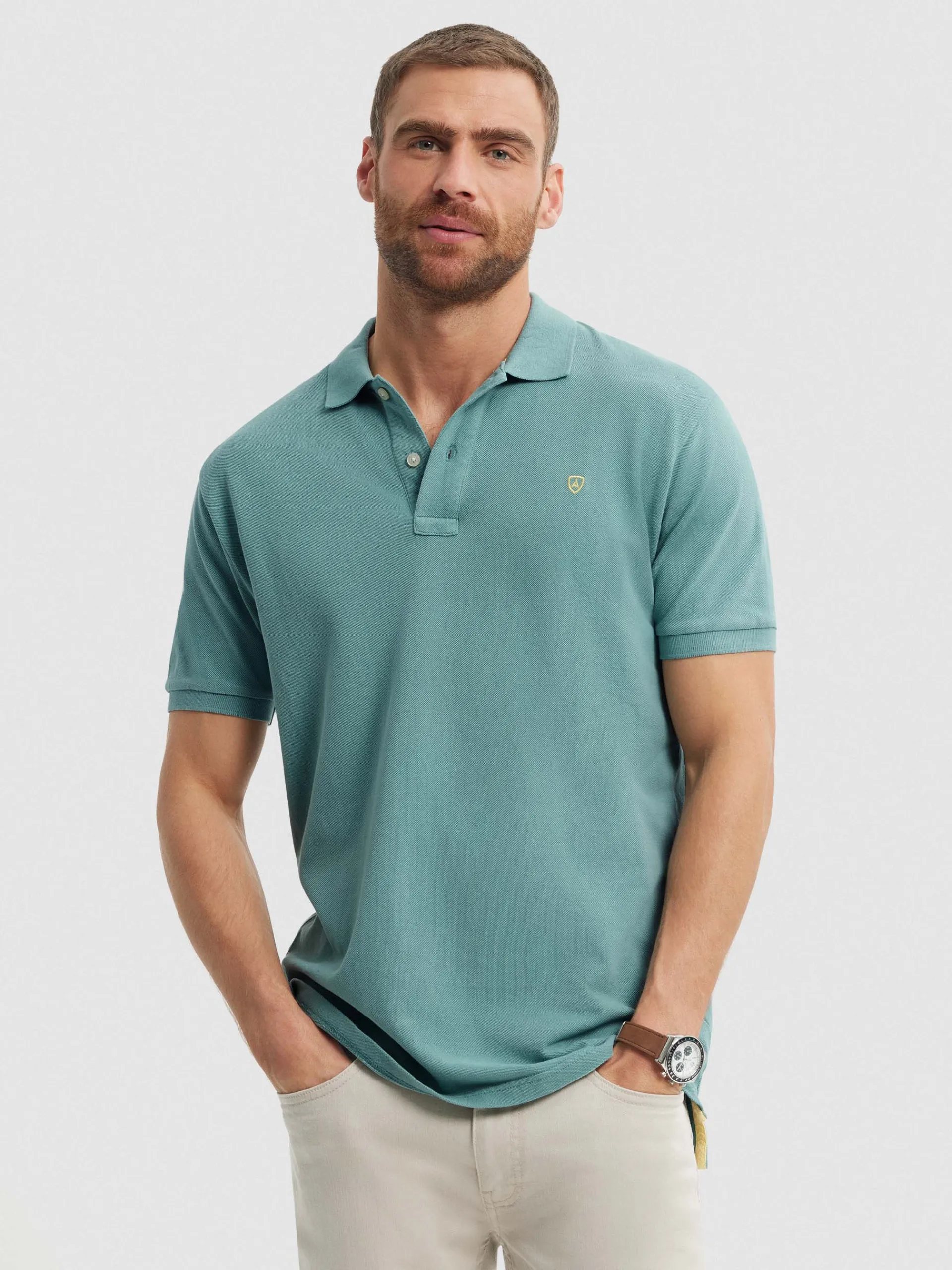 Polos Y Poleras-Alvaro Moreno POLO BASIC Verde