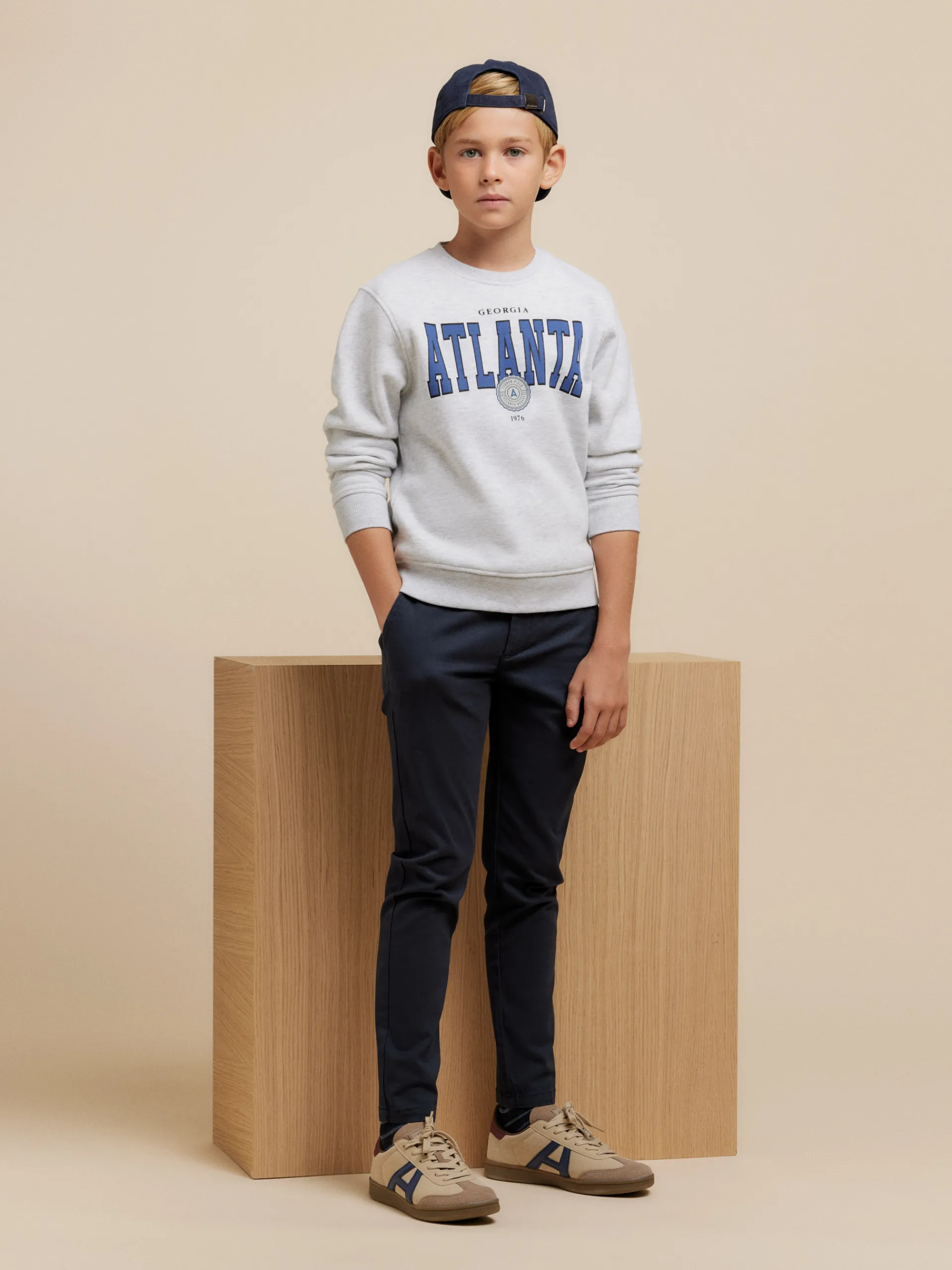 Sudaderas-Alvaro Moreno SUDADERA ATLANTA KIDS Gris