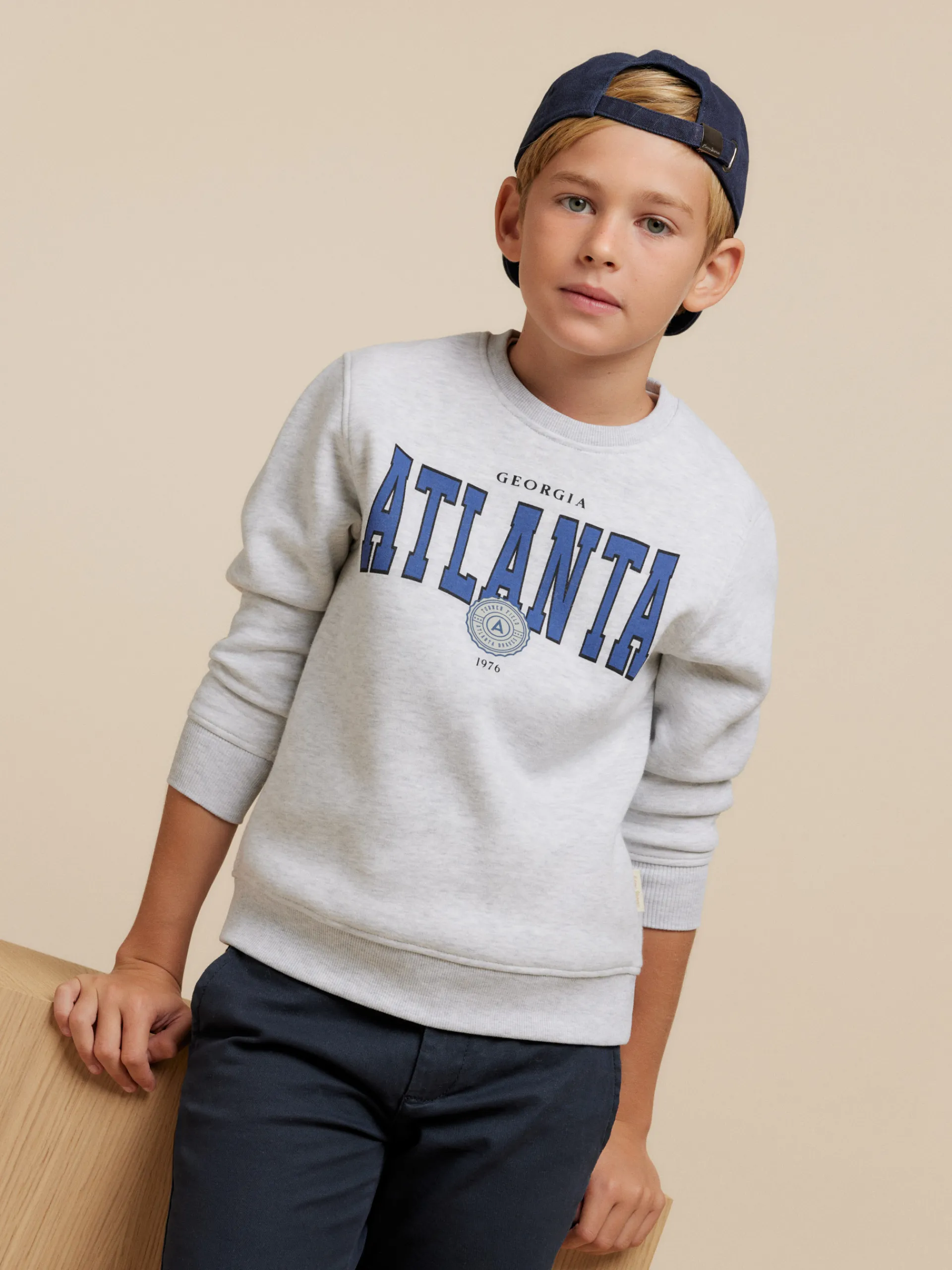 Sudaderas-Alvaro Moreno SUDADERA ATLANTA KIDS Gris