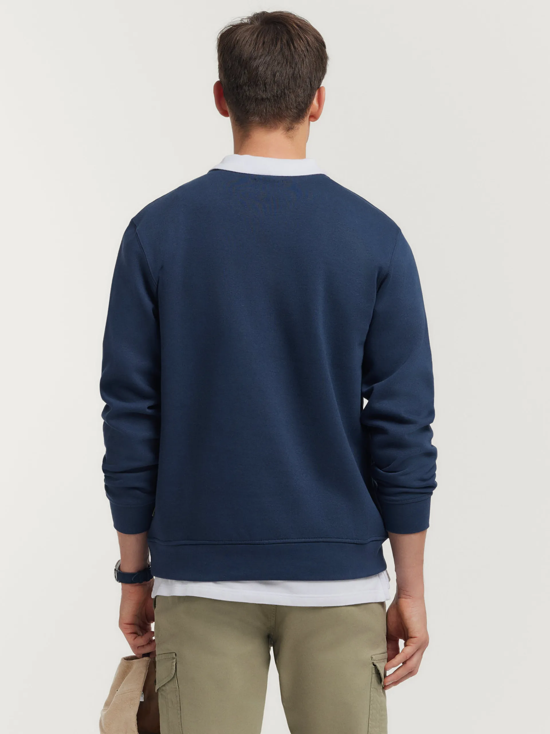 Sudaderas-Alvaro Moreno SUDADERA BASEBALL Azul Marino