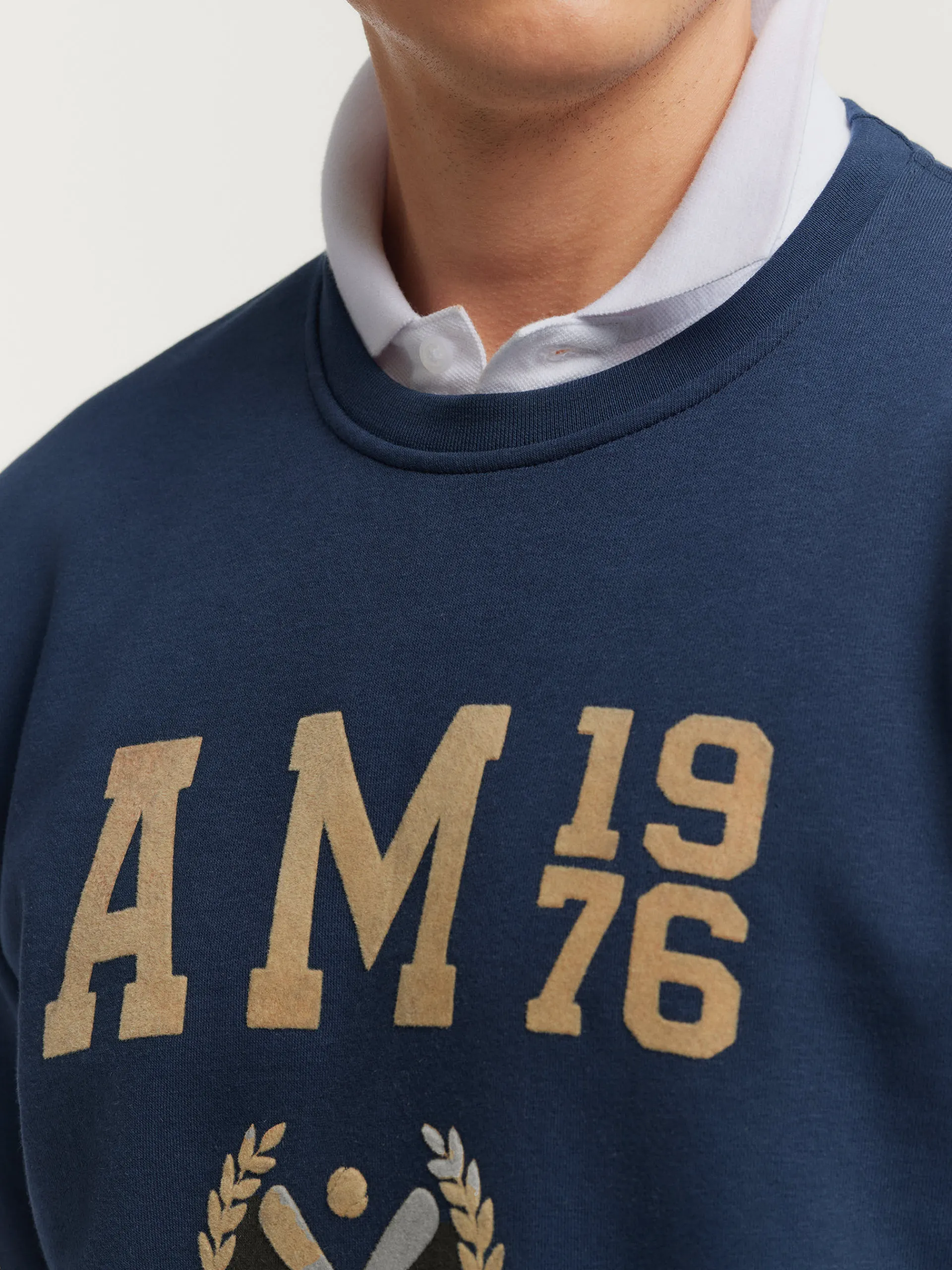 Sudaderas-Alvaro Moreno SUDADERA BASEBALL Azul Marino