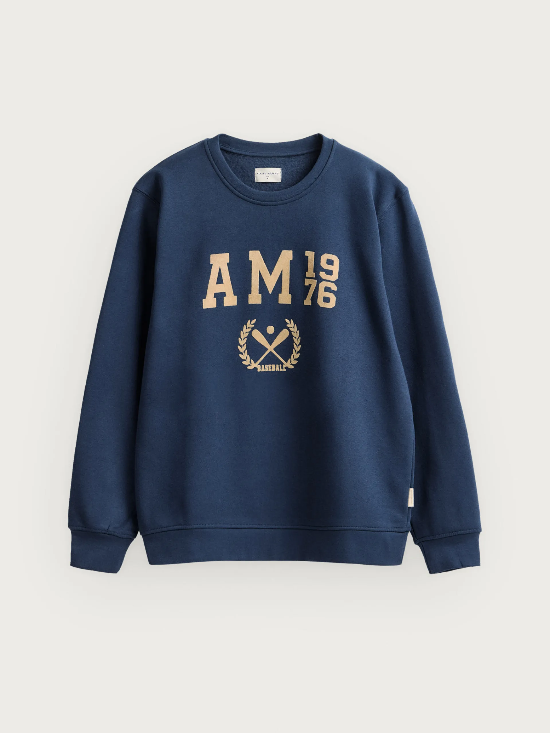 Sudaderas-Alvaro Moreno SUDADERA BASEBALL Azul Marino