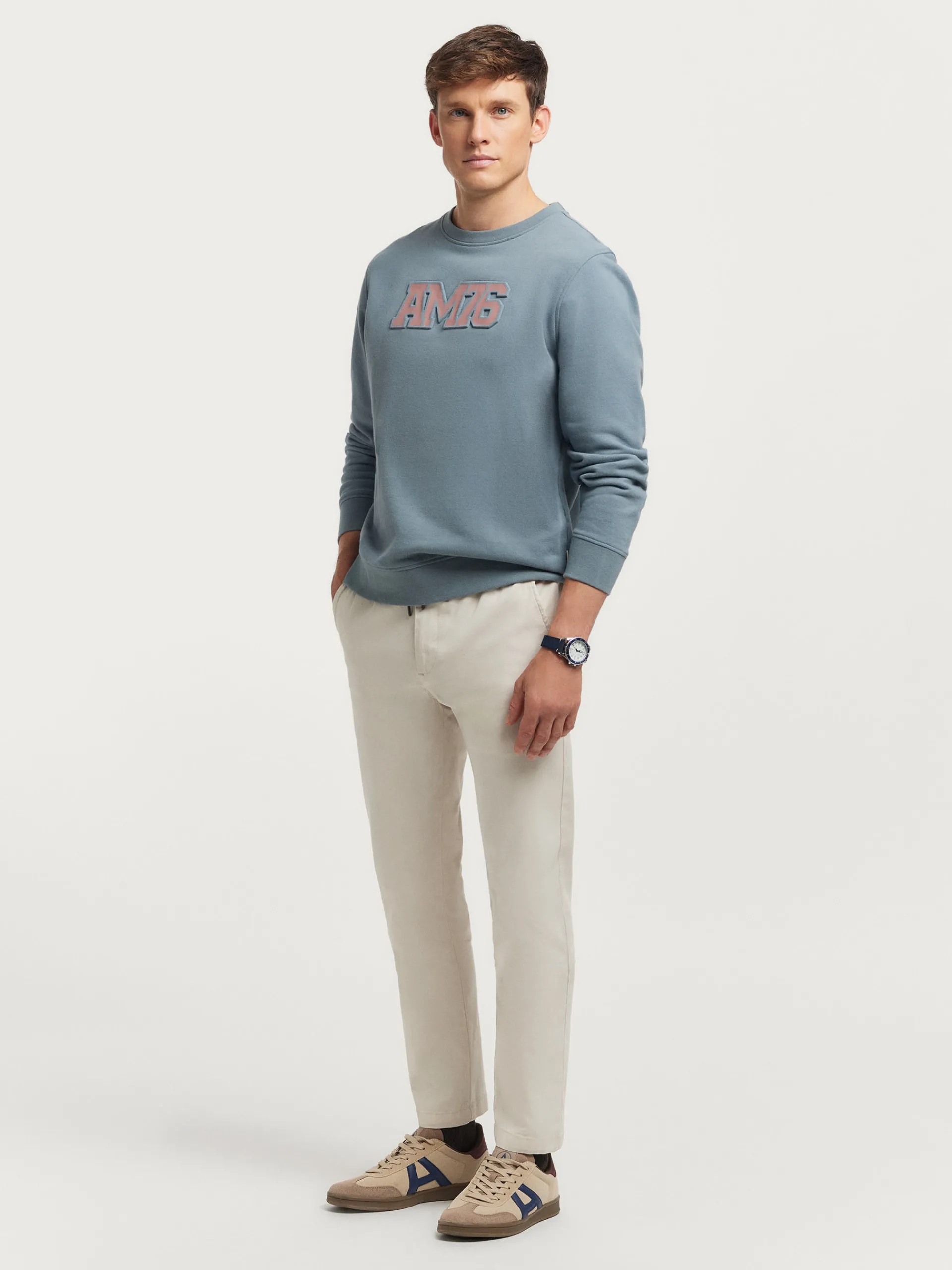 Sudaderas-Alvaro Moreno SUDADERA OFFICIAL Azul