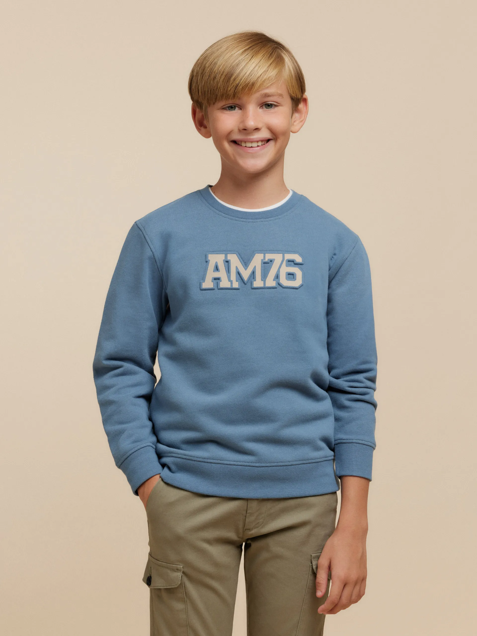 Sudaderas-Alvaro Moreno SUDADERA OFFICIAL KIDS Azul