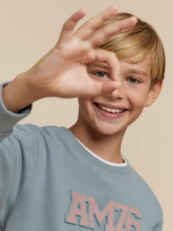 Sudaderas-Alvaro Moreno SUDADERA OFFICIAL KIDS Azul