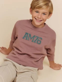 Sudaderas-Alvaro Moreno SUDADERA OFFICIAL KIDS Burdeos