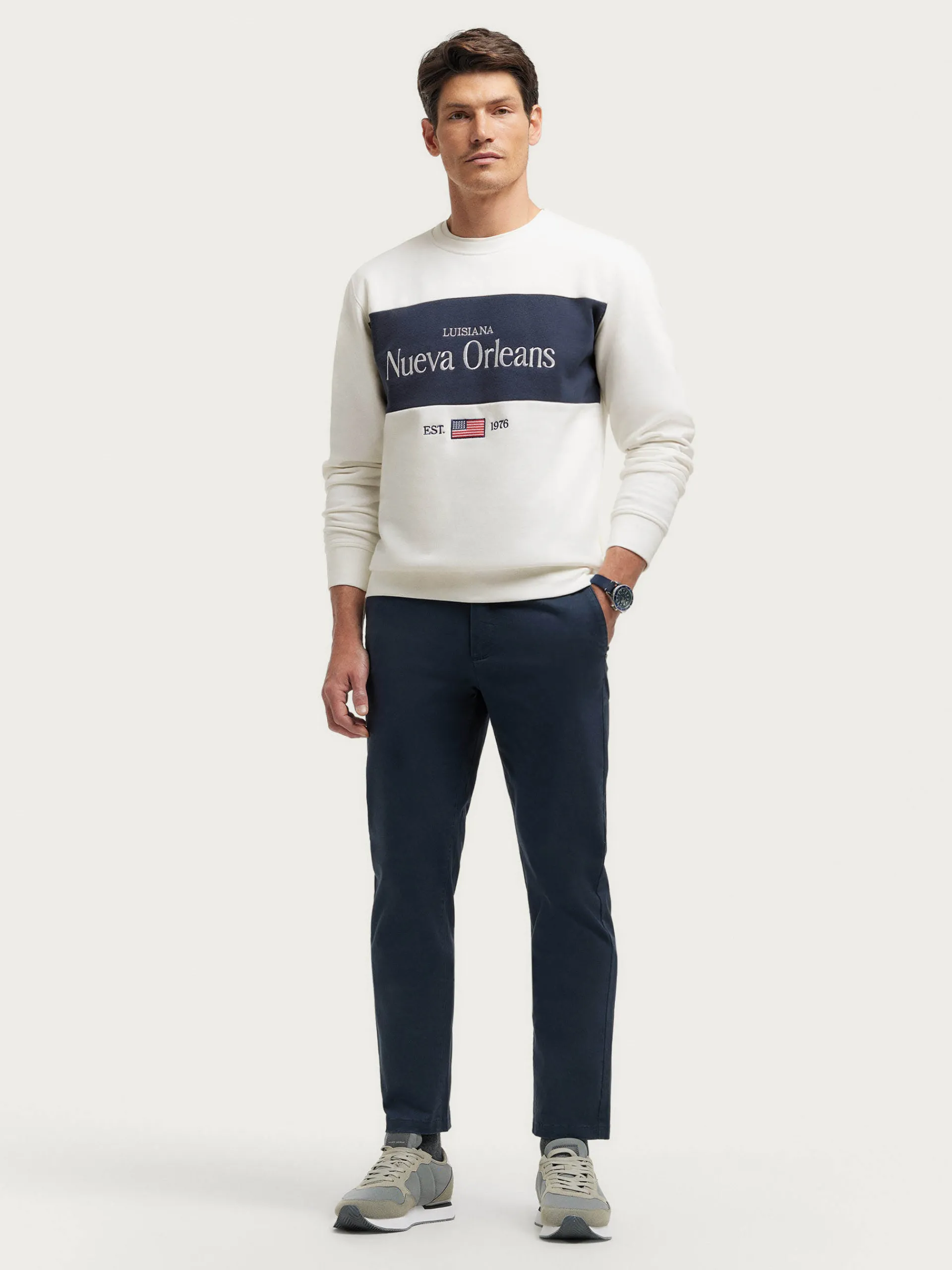 Sudaderas-Alvaro Moreno SUDADERA ORLEANS Blanco