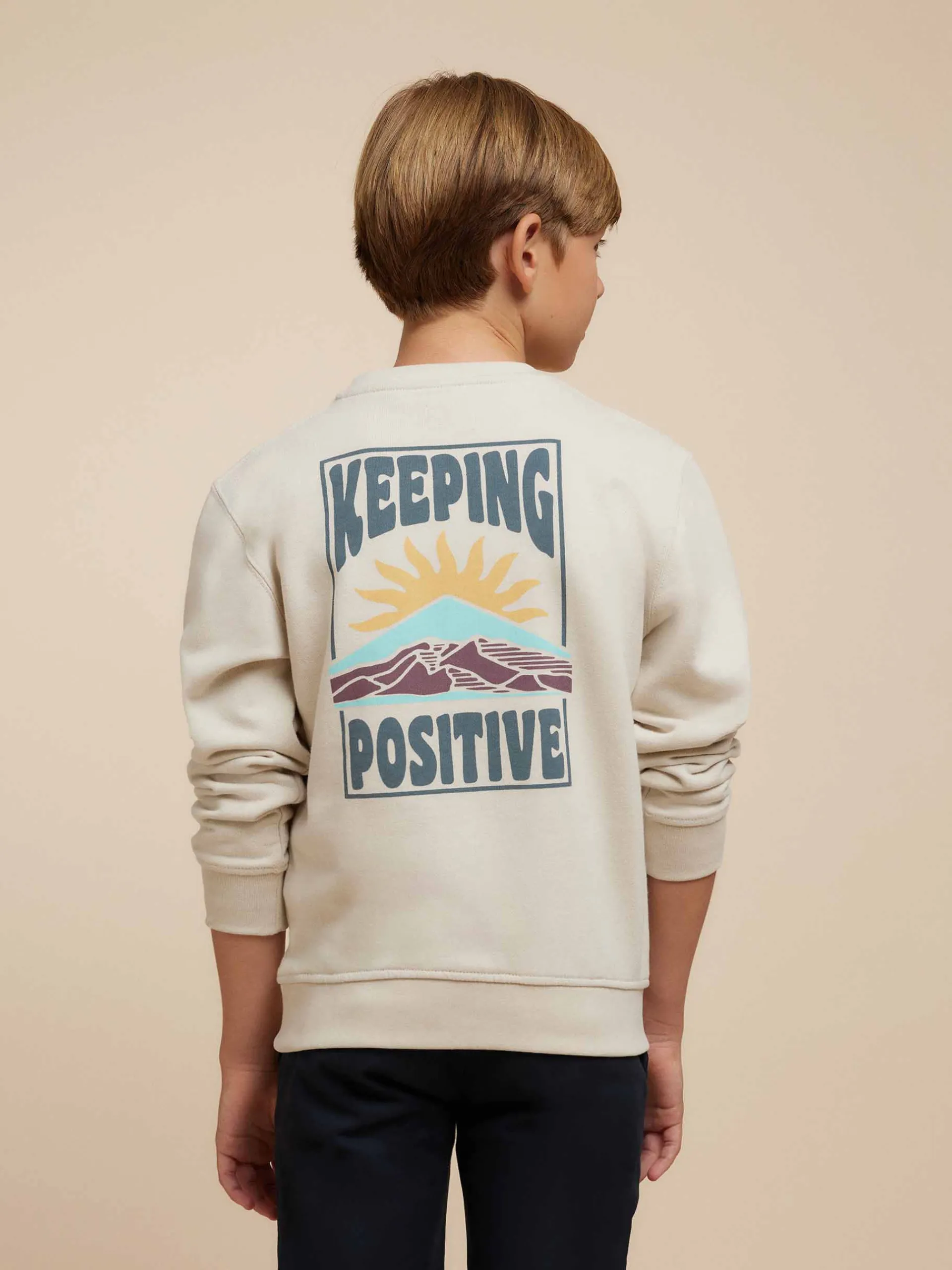 Sudaderas-Alvaro Moreno SUDADERA POSITIVE KIDS Crudo